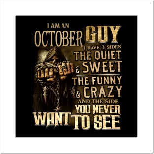 Death I Am An October Guy I Have 3 Sides The Quiet & Sweet Posters and Art